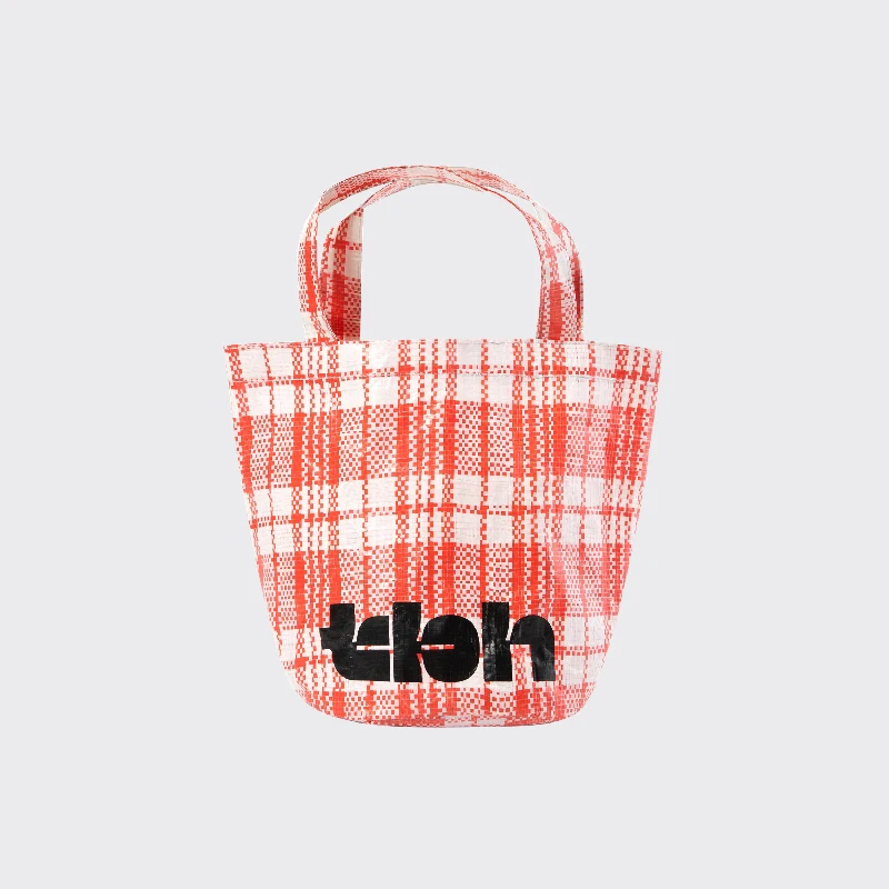 

Waterproof Lunch Box Ladies Bag Small Woven Shopping Handbag Portable Small PVC Pocket Books and Handbags Female Women's Bags