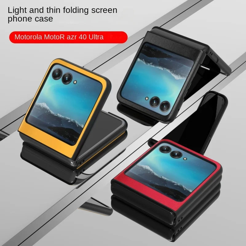 Luxury For Magsafe Wireless Charging Phone Case For Motorola Razr 40 Ultra Moto Razr 40Ultra Shockproof Premium Leather Cover