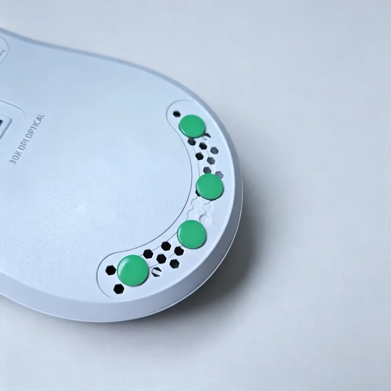 Фото Накладки X-raypad Jade Air Mouse Feet Skates для мыши: бесшумные и скоростные, универсальные, 6,5 мм PTFE-точки, 9,5 мм PTFE-диски, износостойкие, для киберспорта №5