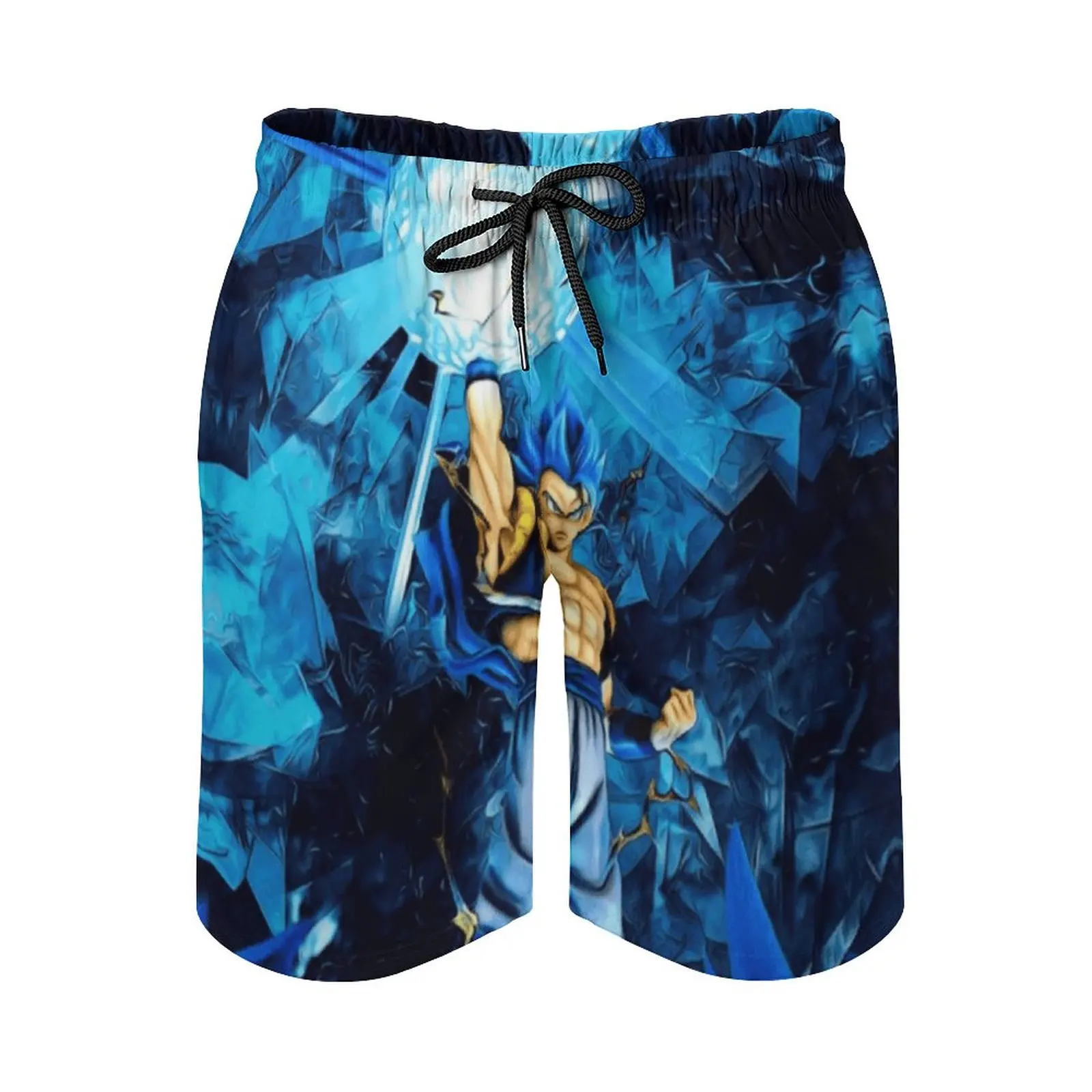 

Шорты пляжные мужские с аниме рисунком «Финальные Воины», свободные эластичные повседневные новые мужские шорты, повседневные дышащие быстросохнущие с регулируемым шнурком