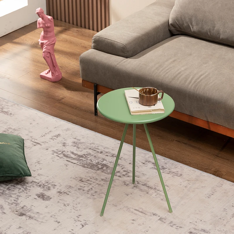 

Modern Coffee Table Round Luxury Salon Side Coffee Table Bedside Mobile Small Entrance Hall Muebles De La Sala Furniture