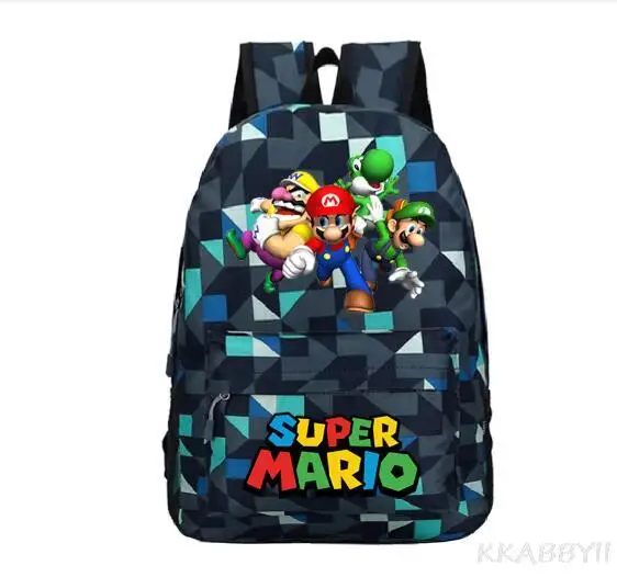 Школьные ранцы Super Mario Bros Детские рюкзаки вместительные дорожные сумки для