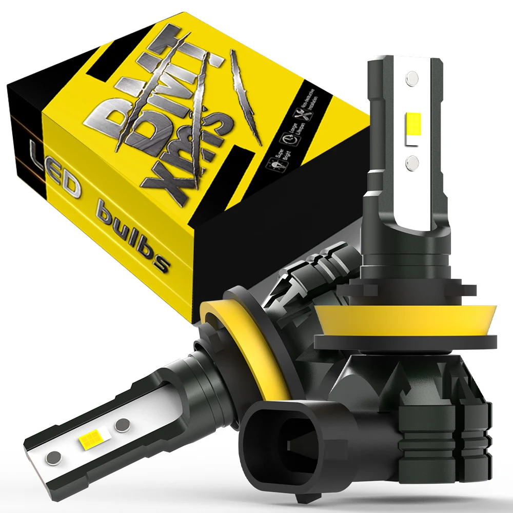 

BMTxms White Yellow Switchback Dual Color LED H8 H11 H16JP H10 9145 9006 HB4 LED Bulb Fog DRL Daytime Running Lamp 12V 12000LM