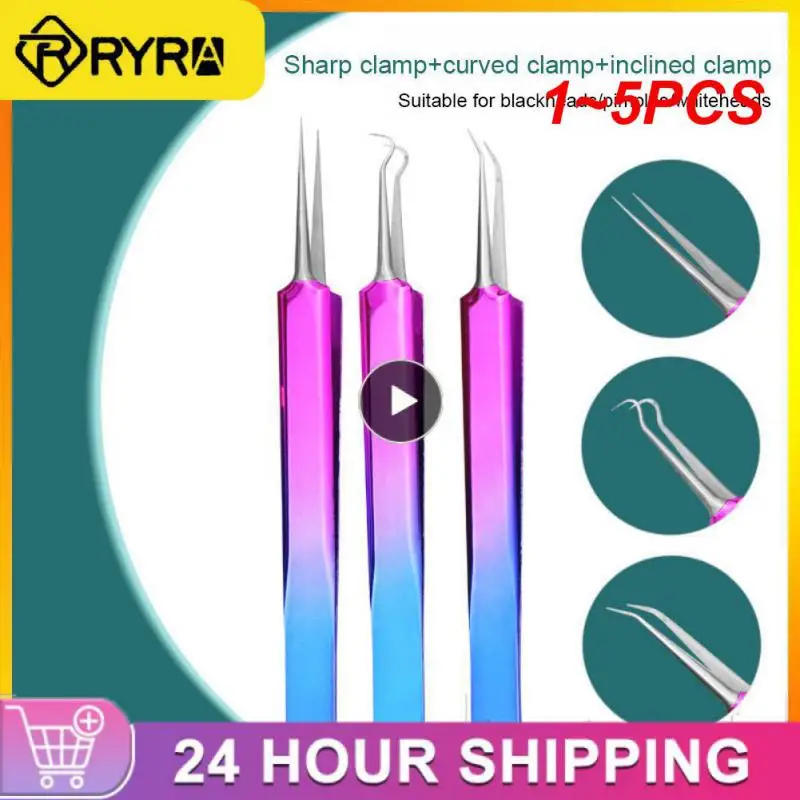 

1~5PCS In 1 Tick Remover Tool Stainless Steel Tick Remover Tweezers Stainless Steel Tick Remover Kit With Storage Case Suitable