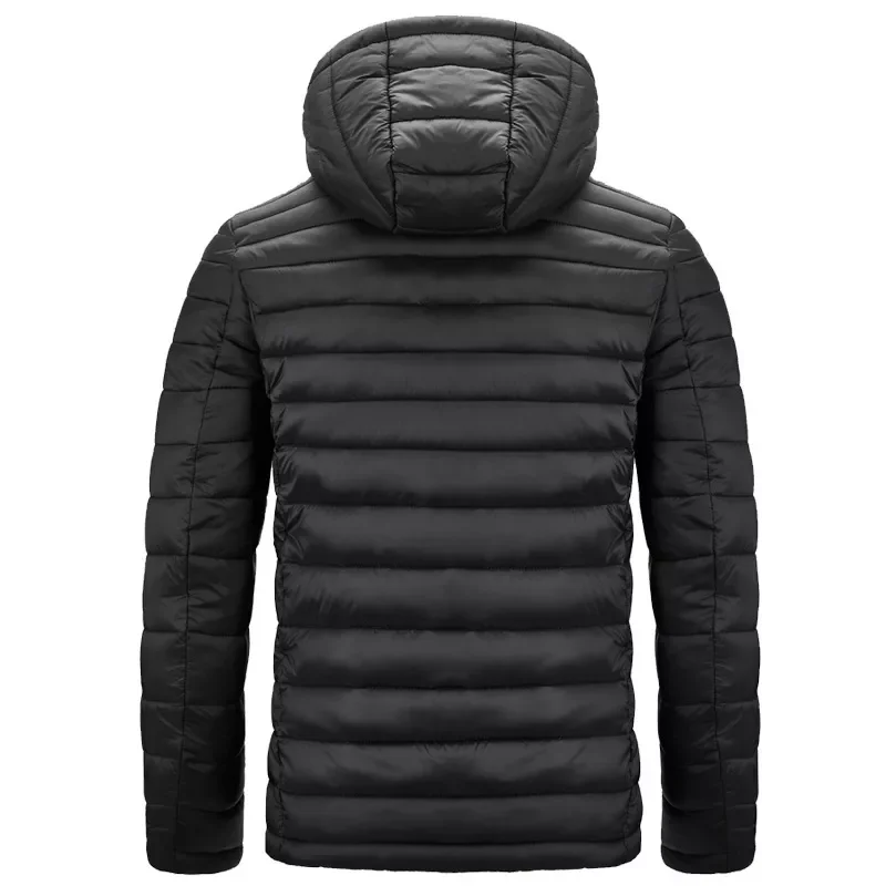 Jacket Lightweight Jacket Autumn And Winter New Large Patting Cotton Padded Jacket Men's Wear Hooded Cotton Padded