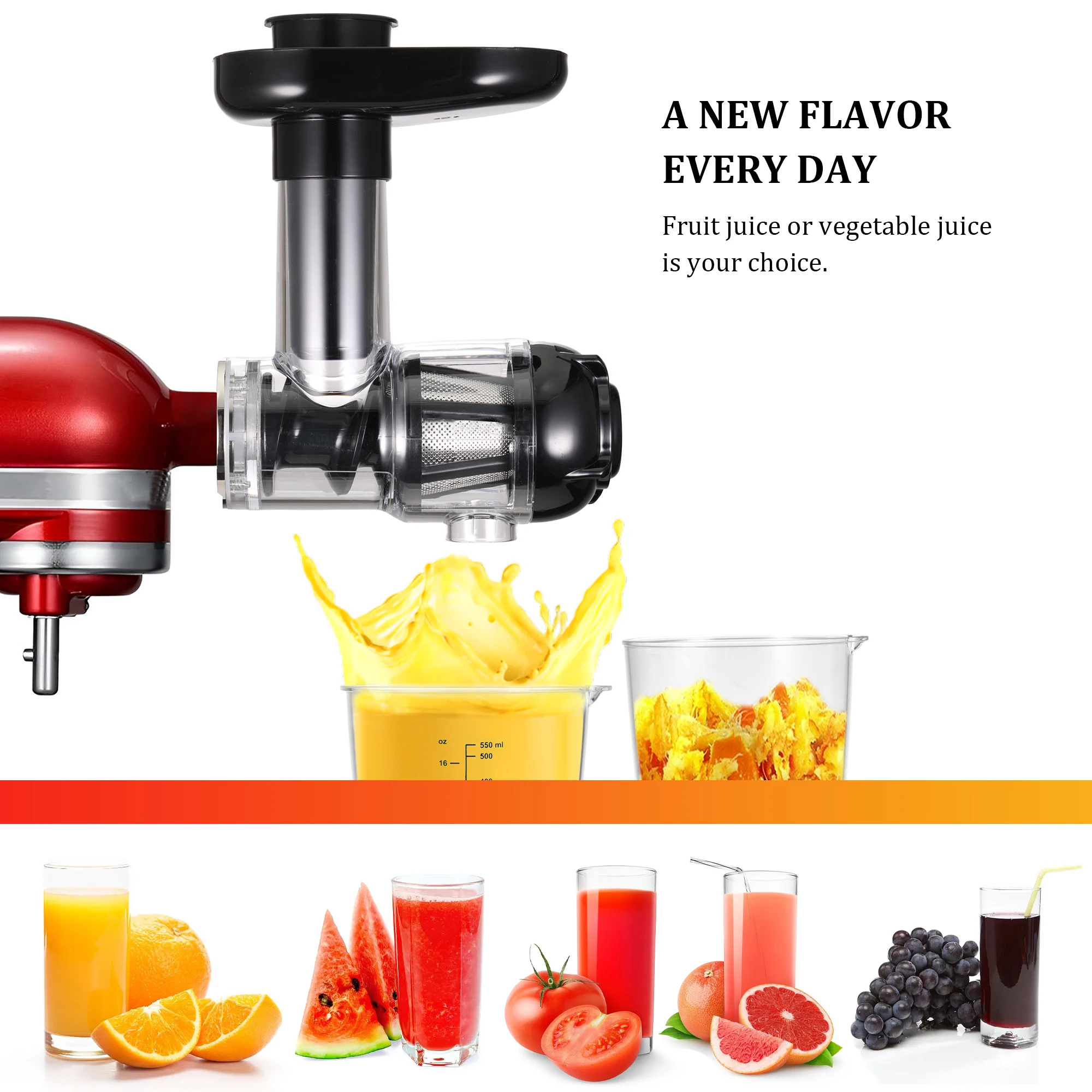 

Juicer Attachment Accessories Rustproof Reusable Juice Extractor Spare Parts Washable Fruit Food Grinder Tools for Kitchenaid