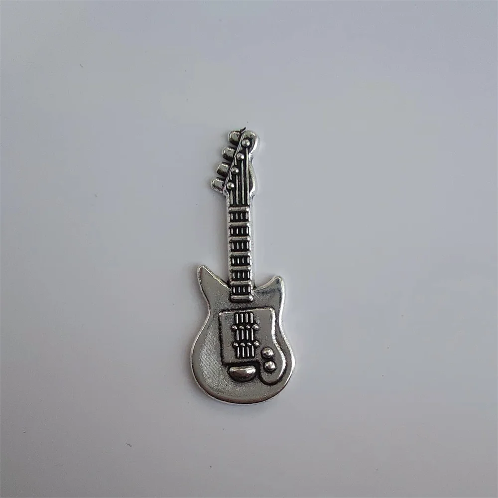 

Fashion Silver 3D Carving Guitar Metal Badge For ZP Kerosene Grind Wheel Lighter DIY Handmade Decor Accessory Smoking Gadget