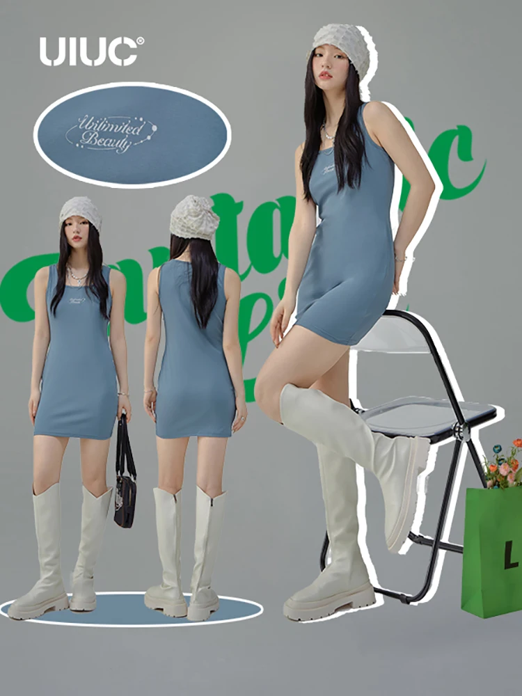 

UIUC 2022 Summer Printed Sexy Mini Skirts Women Short Style Skinny Bodycon Dress 33513GS22