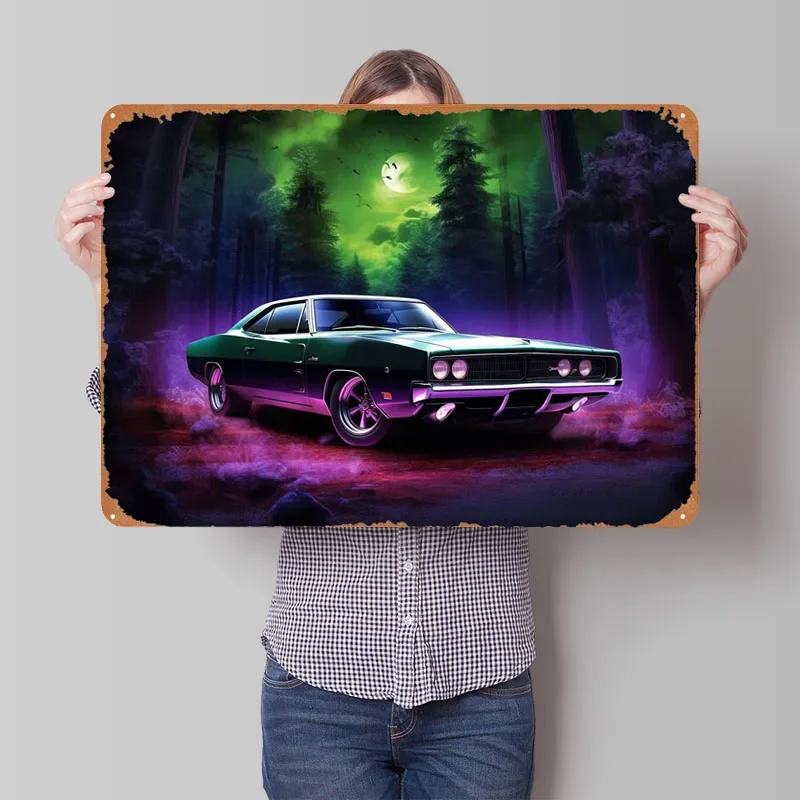 1969 Dodge Charger 440 Mag Автомобильный знак Настенный декор украшение для комнаты