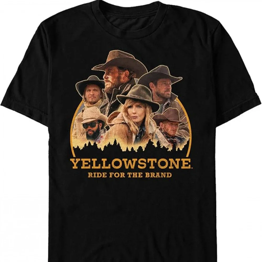 Laoyaoyifu Yellowstone Ride футболка хлопок