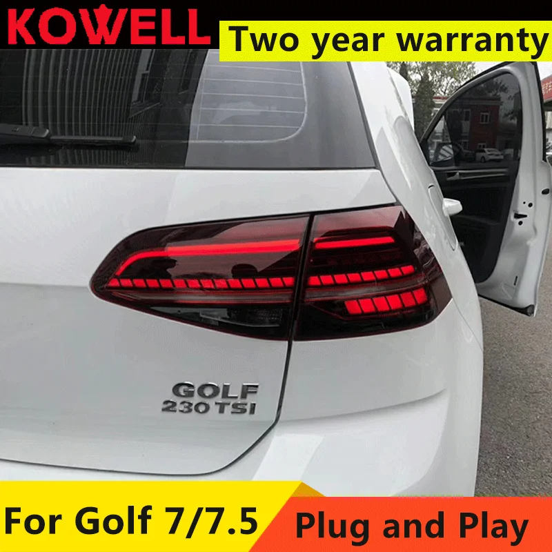 

12V LED Tail Lights Assembly For VW Golf 7 MK7 7.5 2013-2020 Tail Lamps With Dynamic Turning Lights Brake Reverse lights