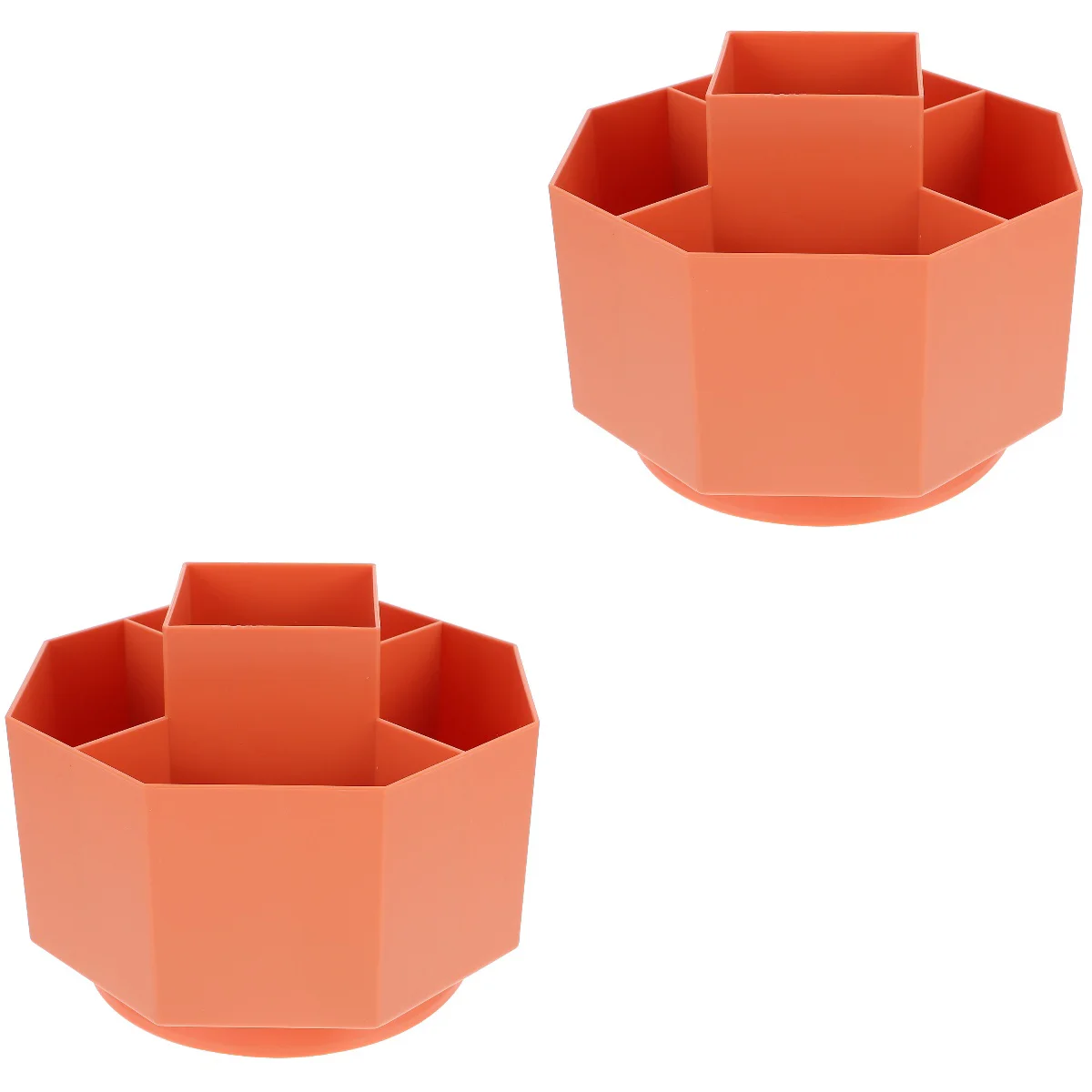 

2 PCS Office Supplies Pen Storage Box Desktop Stand 360° Rotating Holder Plastic