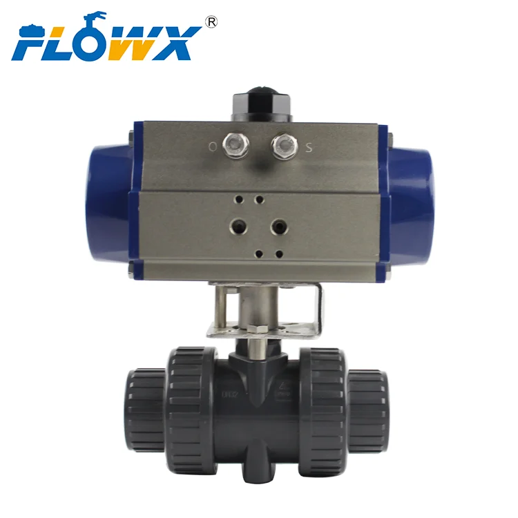 Пневматический шаровой кран из полипропилена DN20