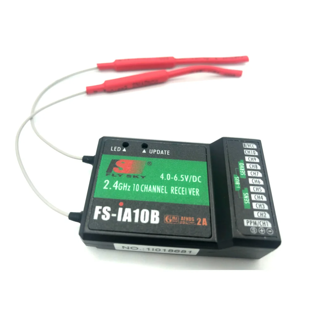 Flysky 2 4G 10CH FS-iA10B 10 каналов приемник FS IA10B для передатчика FS-I10 FPV Радиоуправляемый