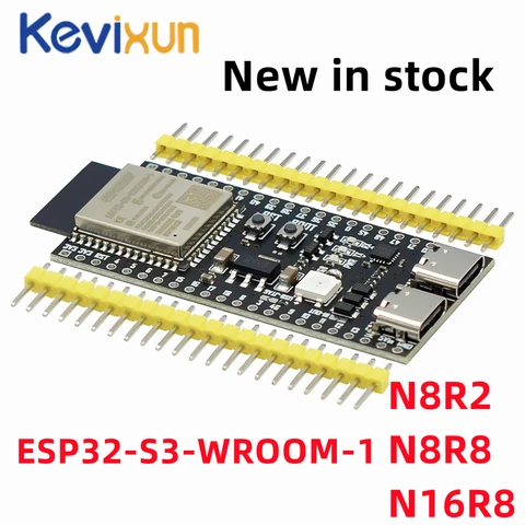 ESP32-S3-DevKitC-1 WiFi Bluetooth-совместимая BLE 5,0 сетчатая макетная плата ESP32, беспроводной модуль M8R2/N8R8/N16R8