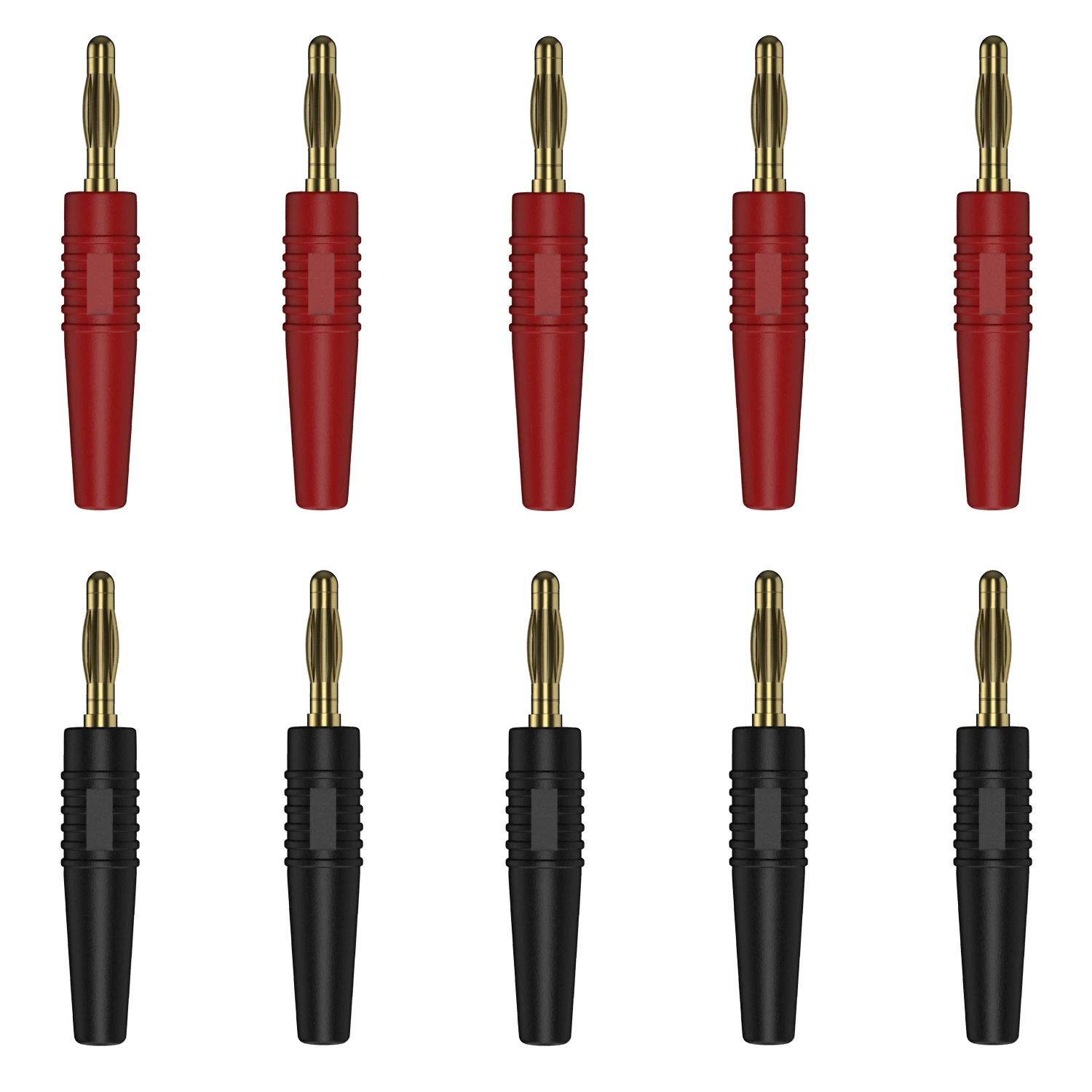 

QSS 10 шт. 2,5 мм штекер типа «банан» позолоченный штифт типа «банан» аксессуары для электрических разъемов