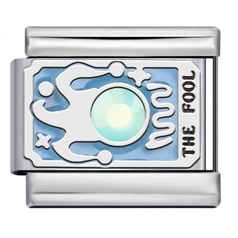 Серебряная карта Таро со звездой в горошек  MoBuy