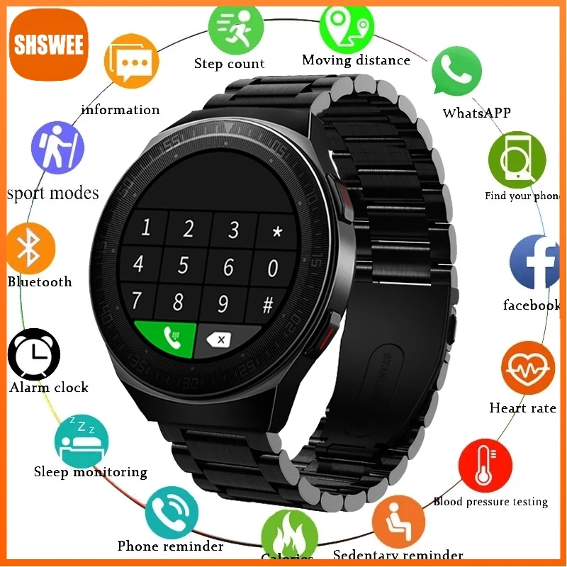 

For Xiaomi Bluetooth Call Smart Watch Men 8G Memory Card Music Player smartwatch For Android ios Waterproof Fitness Tracker