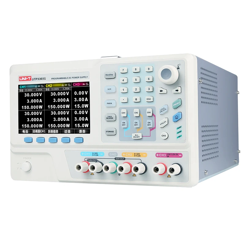 

UNI-T UTP3303S Three-output Programmable Linear DC Power Supply Digital Regulated Dc Power Supply
