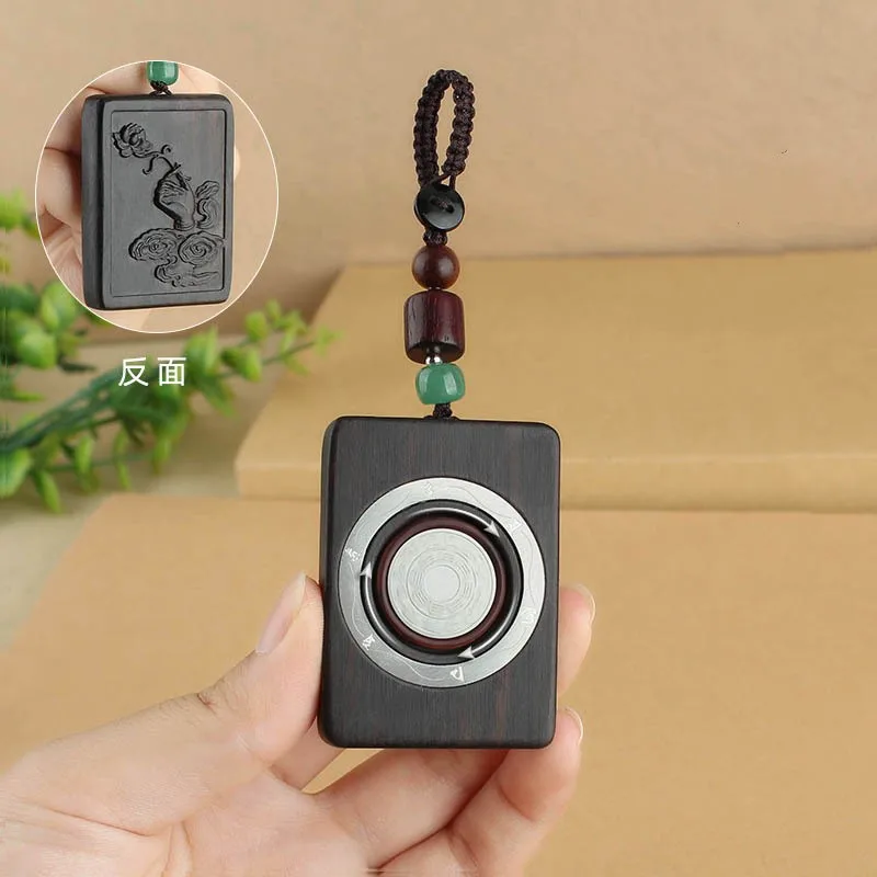

Natural Sandalwood Buddhist Wood Key buckle Chinese Style 12 Zodiac Animal keychain High Quality Rosewood rotate Car Key ring