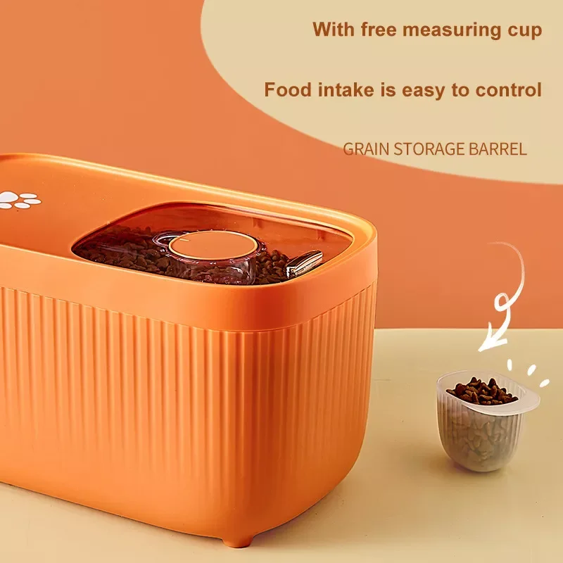 

Контейнер для хранения еды для собак, с мерной чашкой