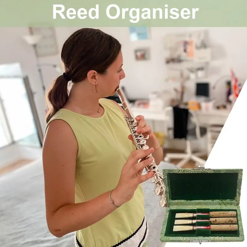 Чехол для трости деревянный чехол хранения тростей гобоя держатель коробки