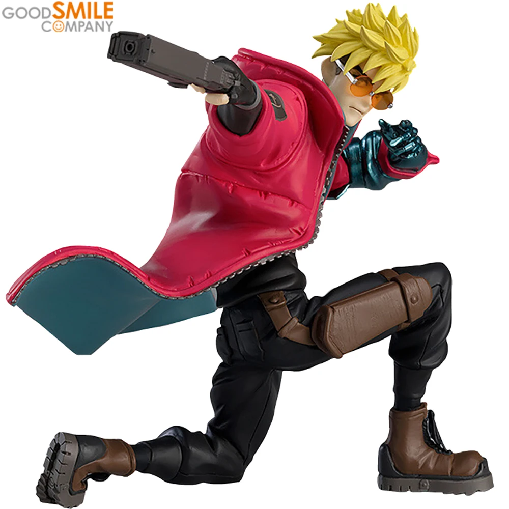 

Фигурки героев аниме «Good Smile Company», коллекционная экшн-фигурка Trigun Stampede Vash the Stampede, оригинальные модели игрушек