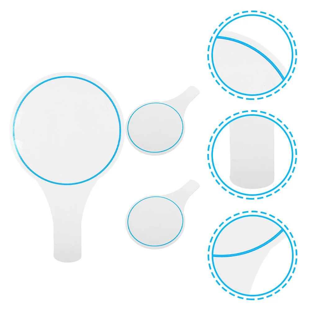 

4 Pcs Glass Jar Quick Response White Board Erase Office Supplies Dry Erasable Paddles Foam Student Digital Scoreboard