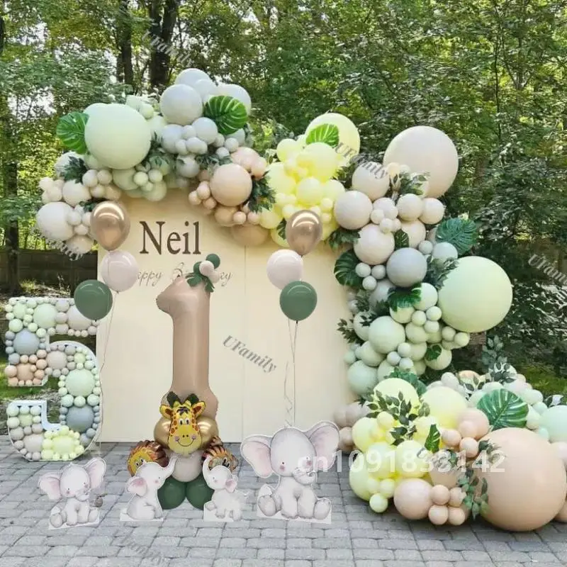 18/36 дюймов слон картонные животные джунглей KT доска вечерние вырезы DIY Декор для