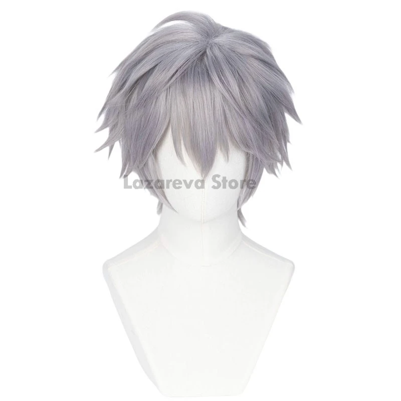 Till Anime Alien Stage Косплей Опора Новый Парик Серебристо-Серые Волосы Мужчины