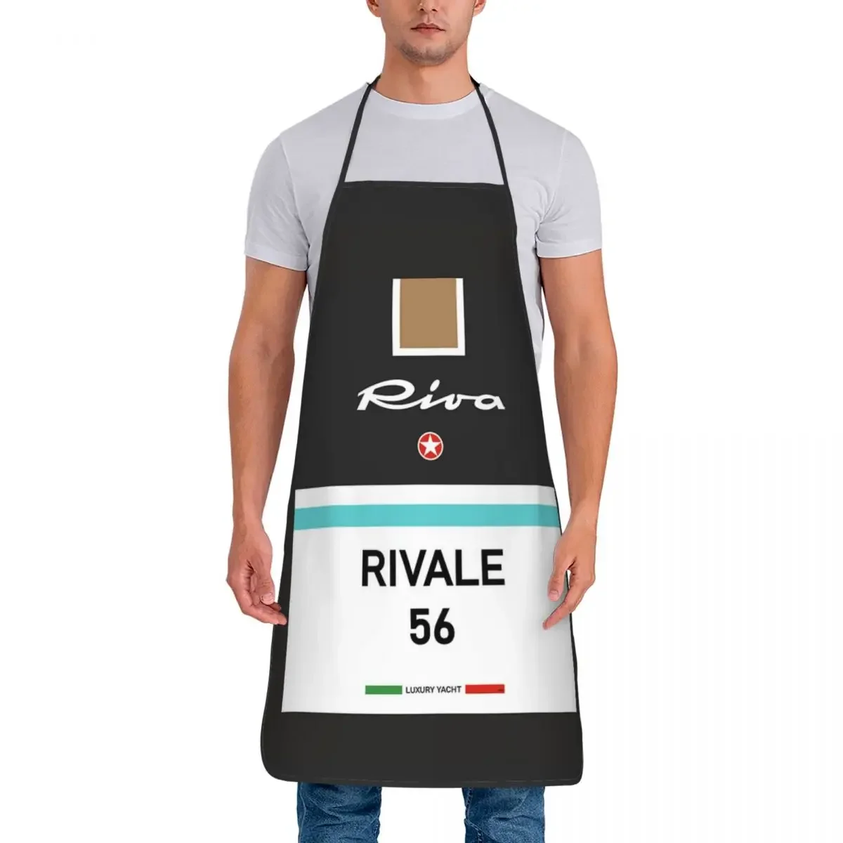 Фото Винтажный фартук Rivale Riva aquapex, фартук для шеф-повара, приготовления выпечки, для уборки кухни, итальянская Французская Ривьера, Монако №3