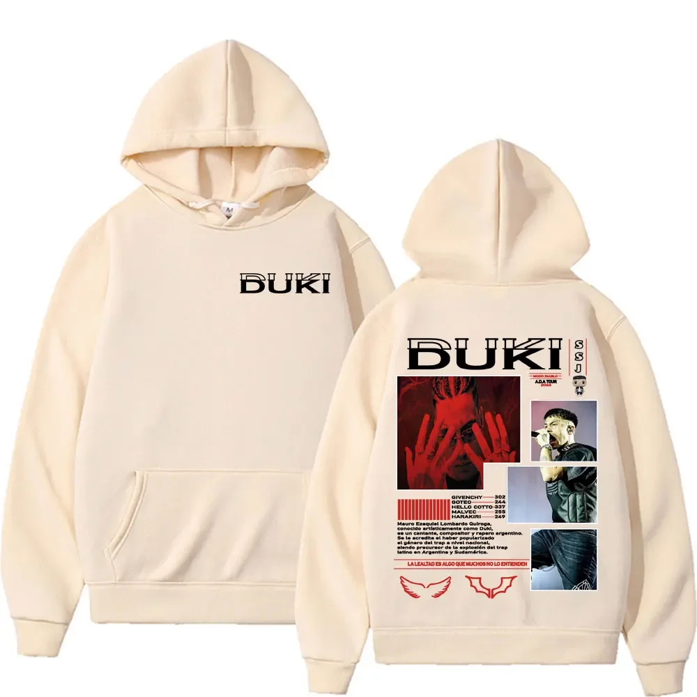 Рэпер Duki Ameri A.D.A Tour Album Толстовка Harajuku Хип-хоп Панк Пуловер с капюшоном Мужская