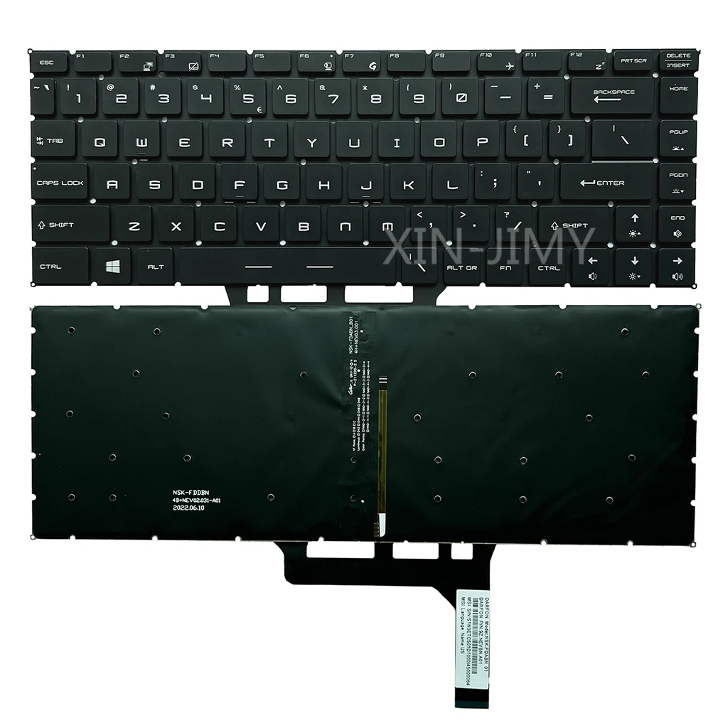 GS65 US клавиатура с подсветкой для MSI GF63 8RC 8RD MS-16R1 GF65 Stealth GS65VR MS-16R4 GF65 GF65 Thin 9SD 9SE 10SD 10SE