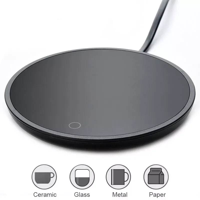 

Coffee Mug Cup Warmer for Home Office Milk Tea Water Heating Pad 3 Constant-temperatures Optional Auto-off Best Gift Idea