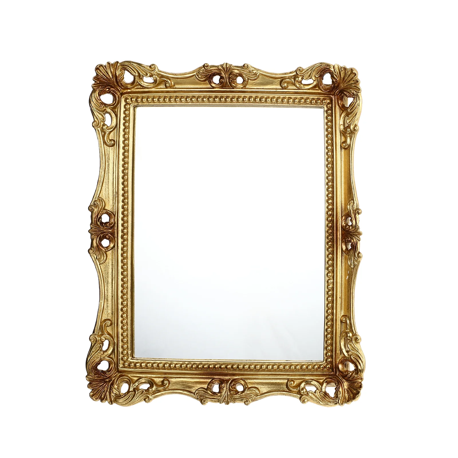 

1pc Carved Pattern Makeup Mirror Square Retro Style Makeup Mirror Cosmetics Mirror
