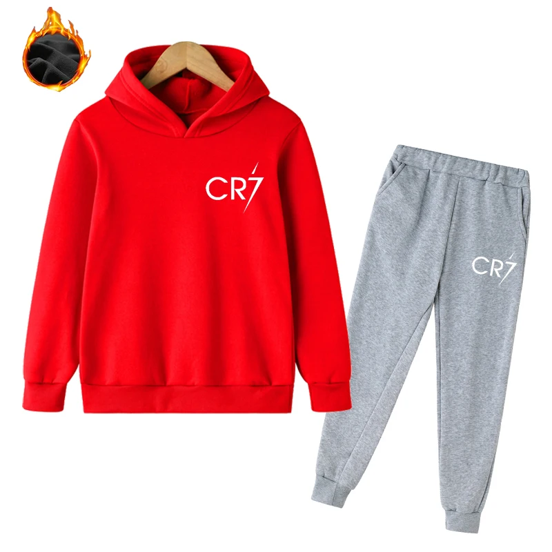 

Hoodie CR7 Children Clothing Set 4-14 Years Old Clothes Set Children Girl suit Boy suit Children Sweater Set Children Hoody Set