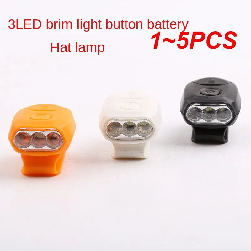 

1~5PCS Headlamp Cap Light 90 Degree Rotatable Clip-on Hat Light Hands Free Bright Head Lamp Lantern Camping Cycling