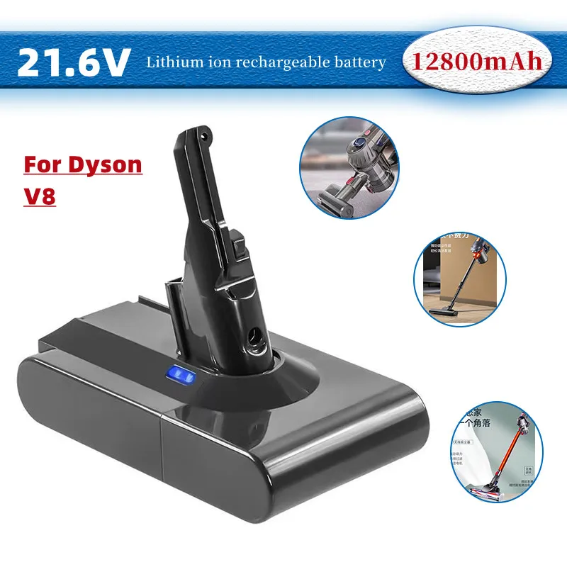 

Оригинальный сменный аккумулятор 21,6 в, 6000 мАч для Dyson V8 Absolute, ручной пылесос Dyson V8, батарея серии V8, батарея SV10