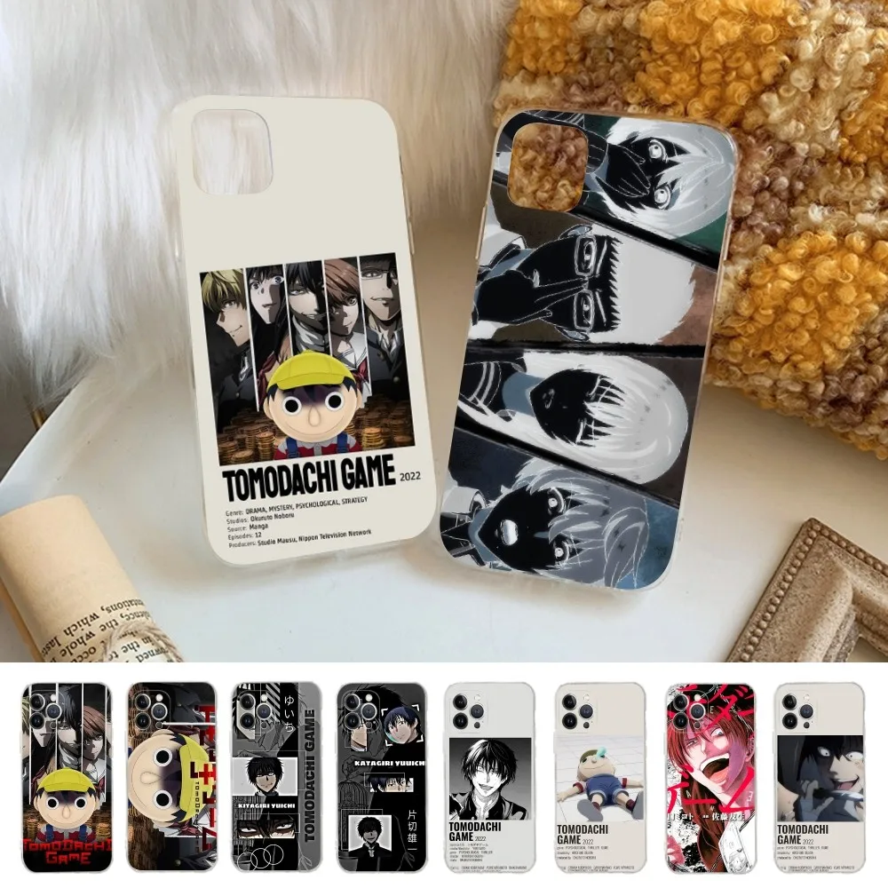 Чехол для телефона Tomodachi Game Manabu Icon для iPhone 14 13 12 Mini 11 Pro XS Max X XR SE 6 7 8 Plus, мягкий силиконовый чехол