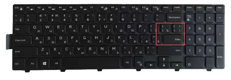 Фото Русская клавиатура KBHUB для Dell Inspiron 15 3000 5000 3541 3542 3543 5542 5545 5547 15-5547 15-5000 15-5545 17-5000 №2
