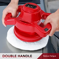meterk 10 inch random orbital car polisher 3200rpm two handle buffer waxer with polishing waxing pads and gloves for car sanding