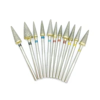 1pc dental lab burs fully sintered diamond hp metal 2 35mm bur extremely duarable grind or polish smoothly