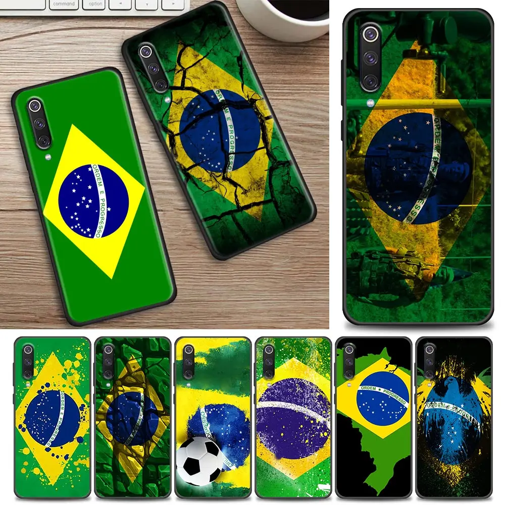 

National Flag Of Brazil Cover Funda Phone Case For Xiaomi A2 8 9 SE 9T CC9 CC9E 10 10T 10S Note 10 Lite Pro 5G Carcasa Case Para