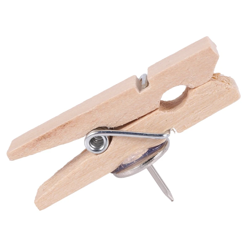 Штифты с деревянными зажимами 50 шт. колпачки для кнопок креативные Зажимы бумаги