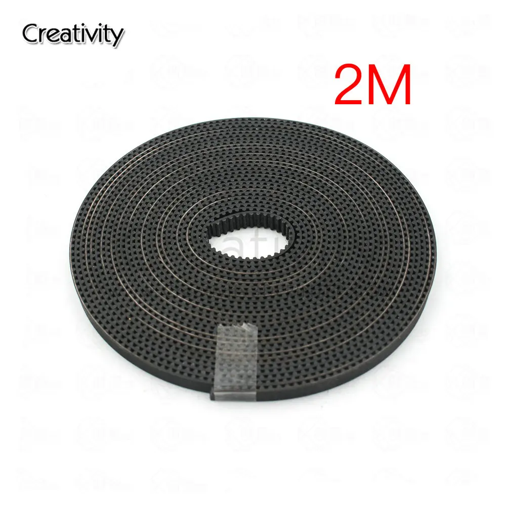 

Creativity 3D Printer Prats 2/5/10M PU with Steel Core Black GT2 Belt 2GT Timing Belt Width 6mm Anti-wear Reinforce Open Belt