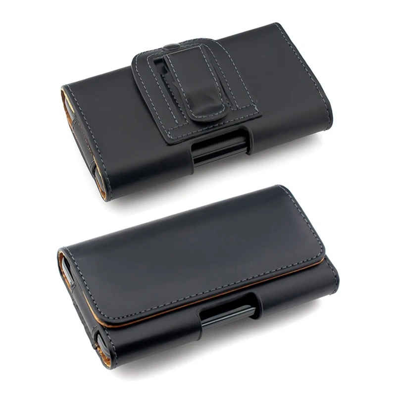 Leather Phone Waist Case Belt Clip Universal Phone Bag For iPhone 14 Pro Max 13 12 Pro XS X 8 7 Plus Case 5-6.7