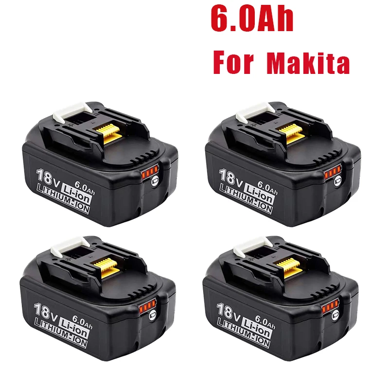 

18V 6.0Ah Replacement Battery for Makita 18V Battery BL1830 BL1850 BL1840 BL1845 BL1815 BL1860 LXT-400 Cordless Power Tool