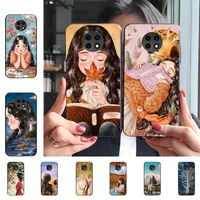 lvtlv cute cartoon girl forest girl phone case for redmi 8 9 9a for samsung j5 j6 note9 for huawei nova3e mate20lite cover