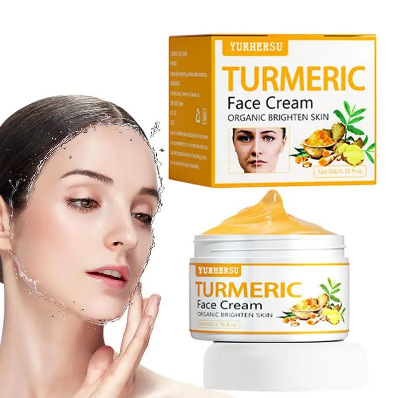 

Turmeric Cream For Dark Spots 50g Organic Skin Repairing Cream Dark Spots Remover For Face Glow Boosting Moisturizer Fades Sun