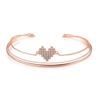 temperament ladies bracelet small niche design simple diamond encrusted love bracelet valentines day gift